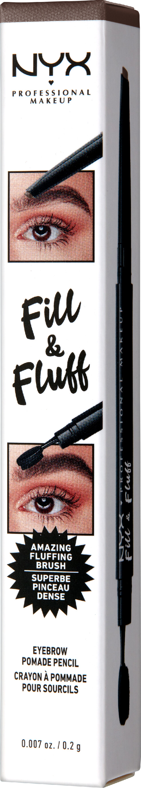 Nyx Professional Makeup - Fill Fluff Eyebrow Pomade Pencil - Chocolate