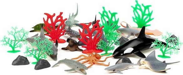 Havdyr Legetøj - Med Ar Funktion - Wenno - 30 Stk Figurer