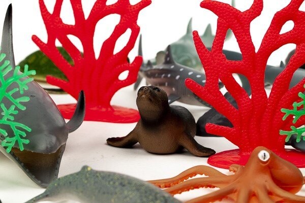 Havdyr Legetøj - Med Ar Funktion - Wenno - 30 Stk Figurer