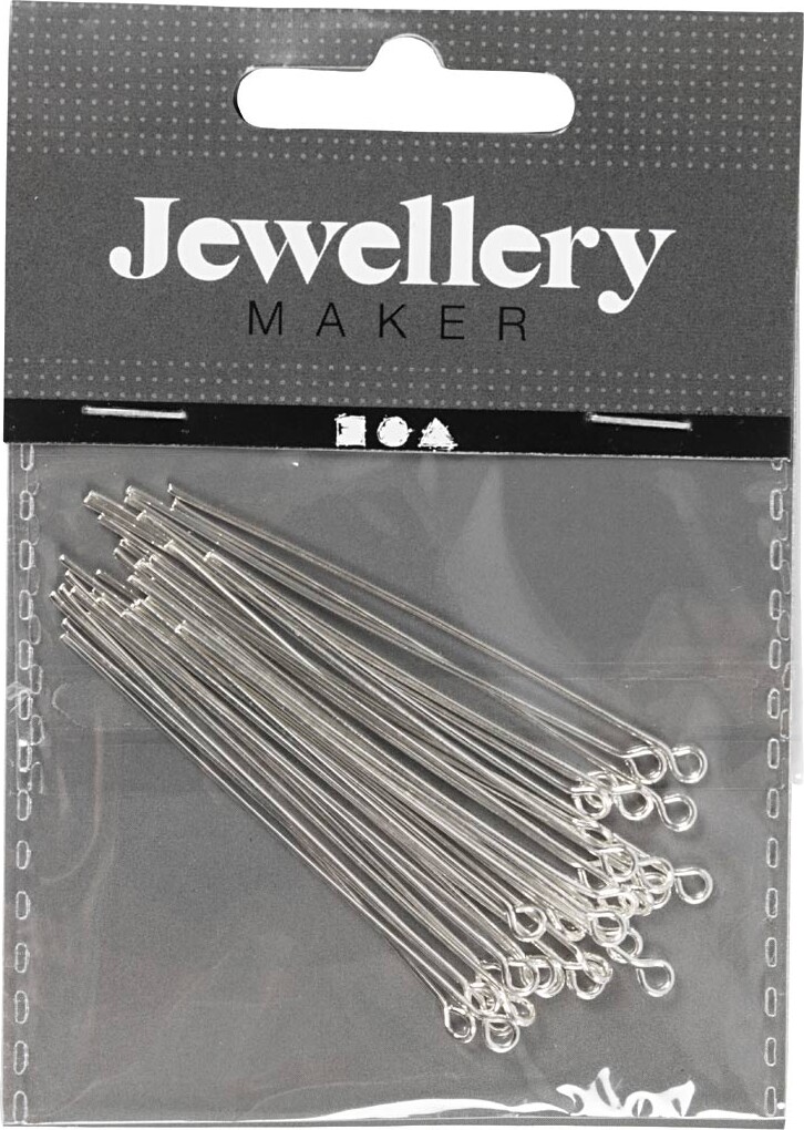 Øjestilk - L 50 Mm - Forsølvet - 30 Stk