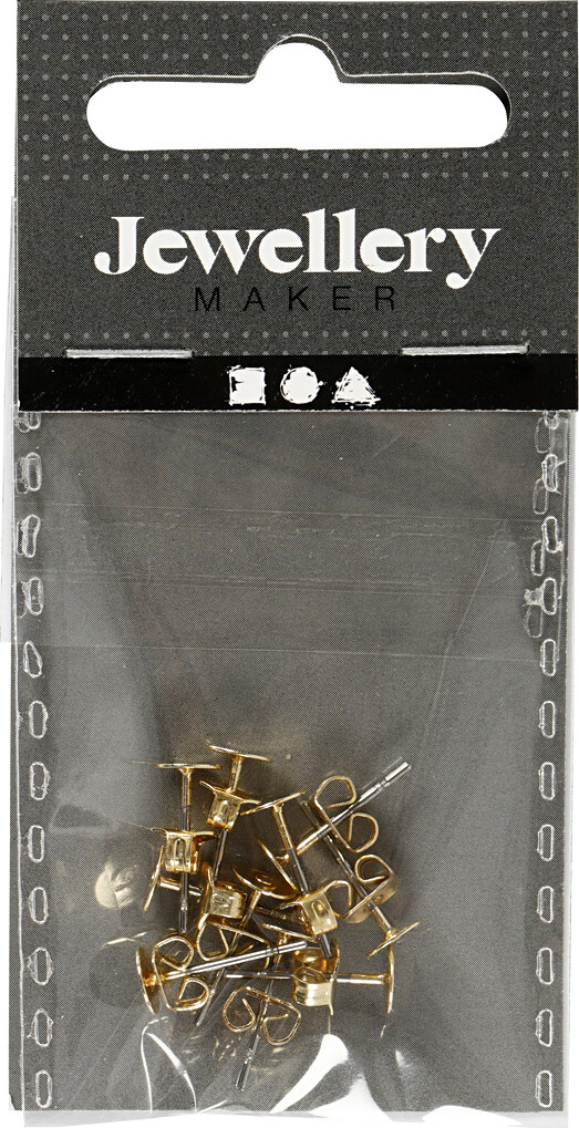 Ørestik - L 13 Mm - Forgyldt - 10 Stk