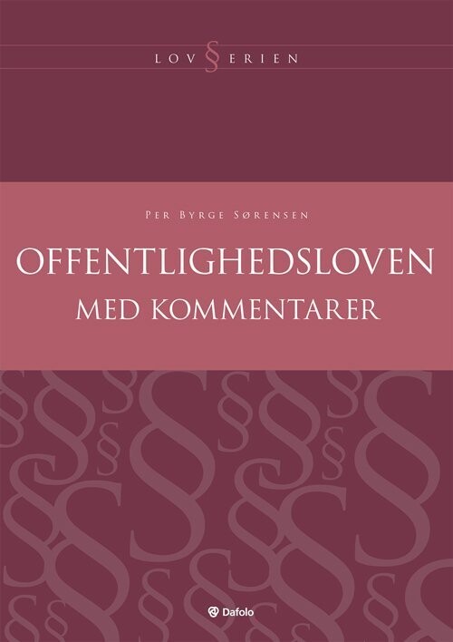 Offentlighedsloven Med Kommentarer
