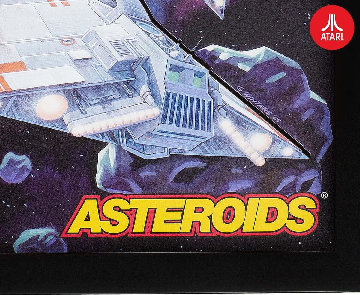 Official Atari 3D Wall Art - Asteroids Collection