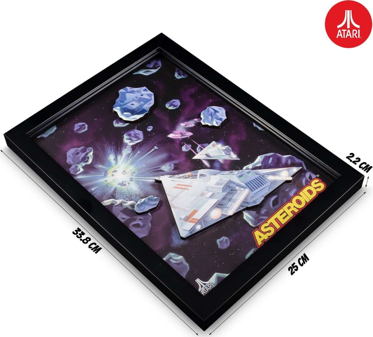 Official Atari 3D Wall Art - Asteroids Collection