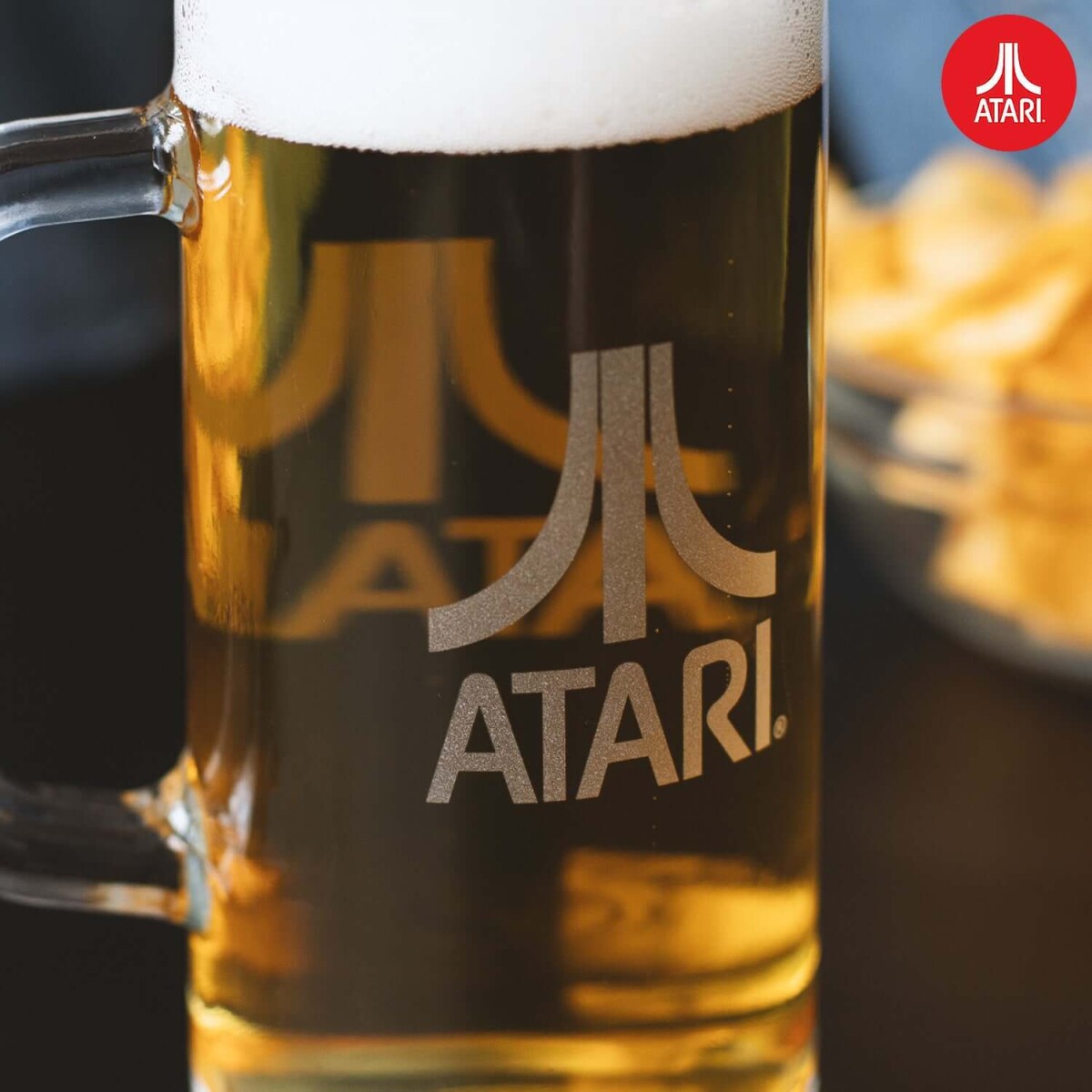 Official Atari Beer Glass - 1 Pint 600Ml