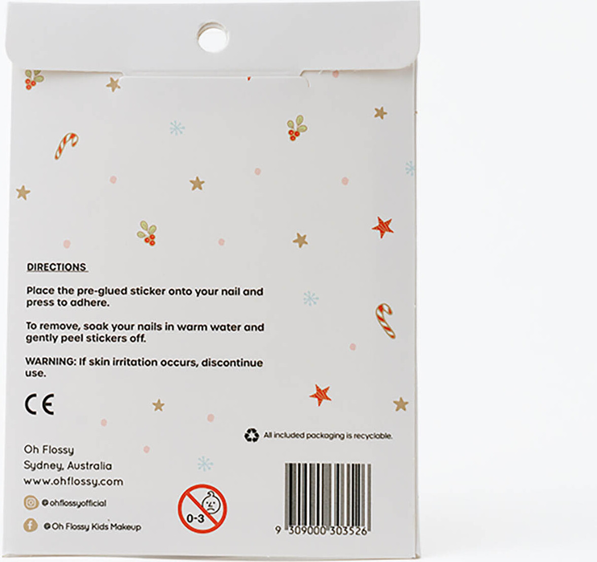 Oh Flossy - Neglestickers - Christmas