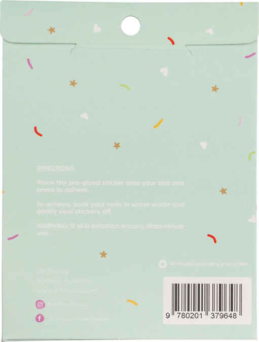 Oh Flossy - Neglestickers - Superhero