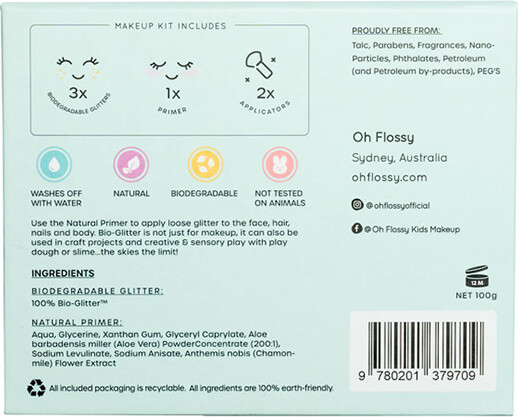 Glimmer Til Ansigt - Sparkly Glitter Sæt - Oh Flossy