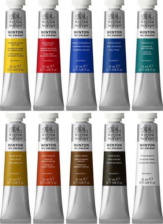 Winsor Newton - Winton Oil Colour - Oliemaling Sæt - 10X21 Ml