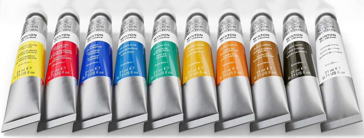 Winsor Newton - Winton Oil Colour - Oliemaling Sæt - 10X21 Ml