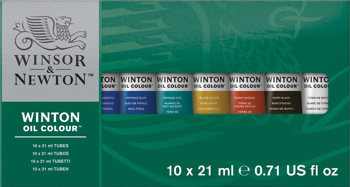 Winsor Newton - Winton Oil Colour - Oliemaling Sæt - 10X21 Ml