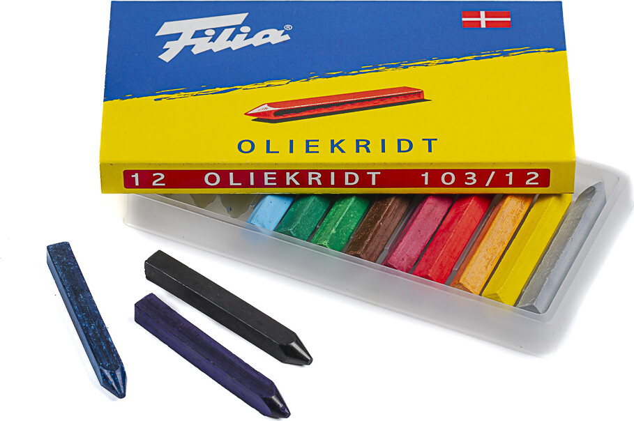 Filia - Oliekridt - 12 Farver