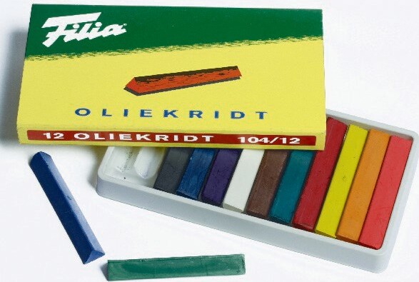 Filia - Oliekridt - Trekantet - 12 Farver