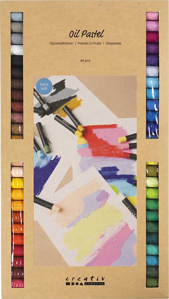 Oliepastel - L 7 Cm - Tykkelse 11 Mm - 48 Stk