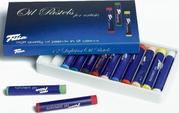Filia - Oliepasteller - 12 Stk - Flere Farver 812