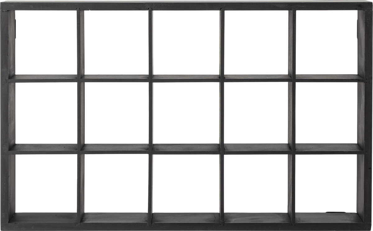 Bloomingville - Olinn Hylde Til Væg - Sort - Fyrretræ