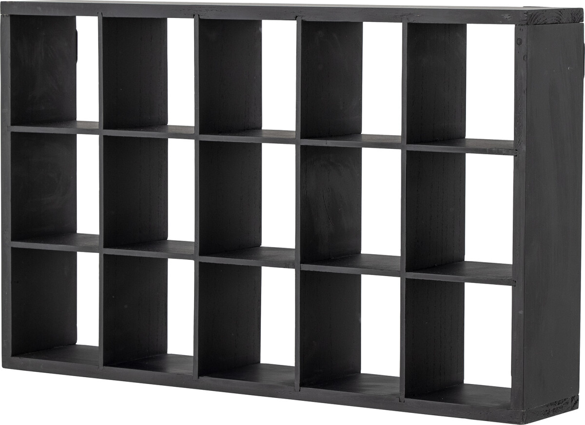 Bloomingville - Olinn Hylde Til Væg - Sort - Fyrretræ