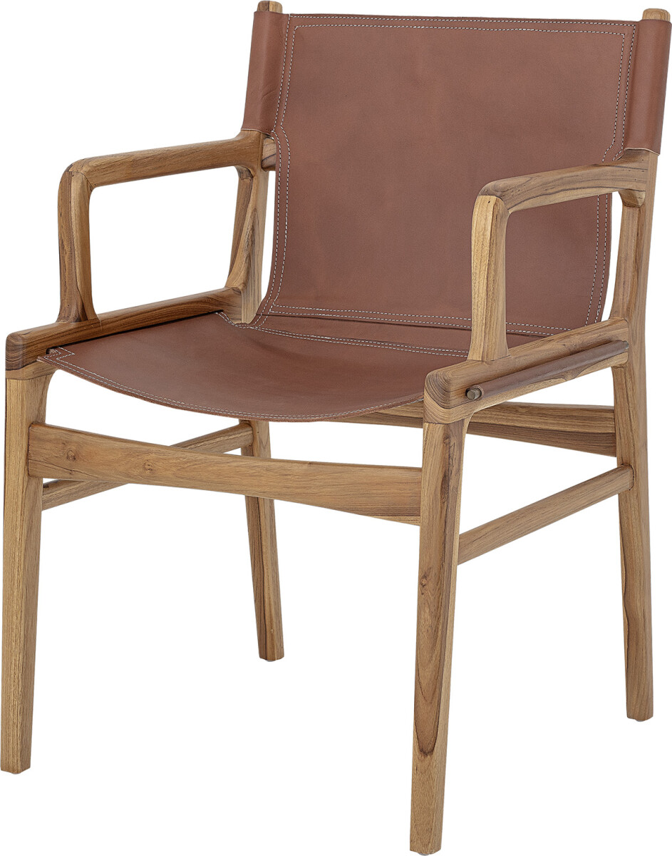 Bloomingville - Ollie Loungestol - Brun - Læder