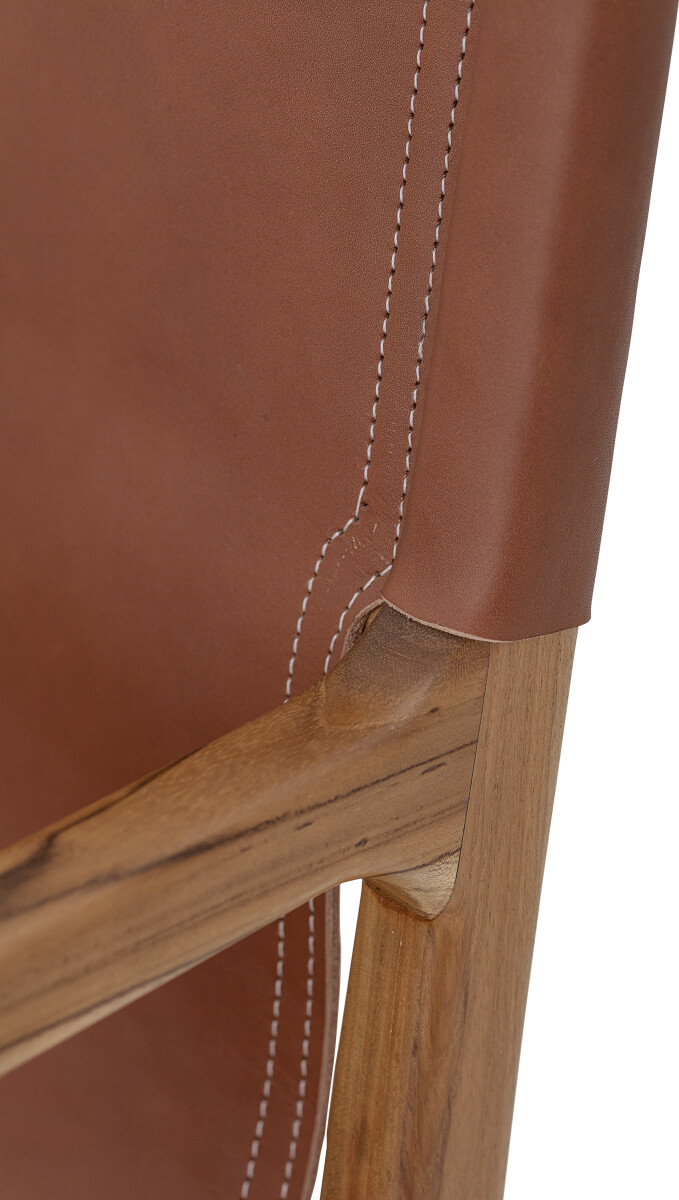 Bloomingville - Ollie Loungestol - Brun - Læder