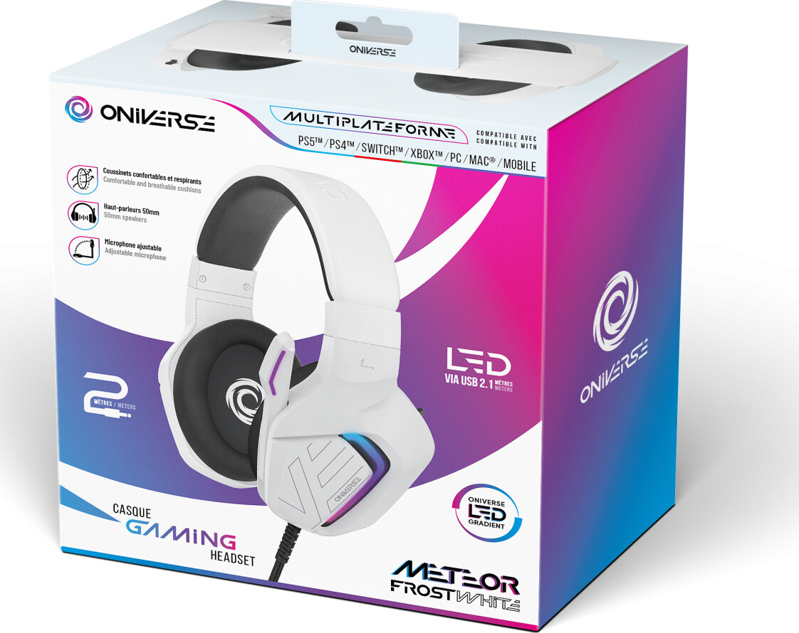 Oniverse Gaming Headset Meteor - Frost White