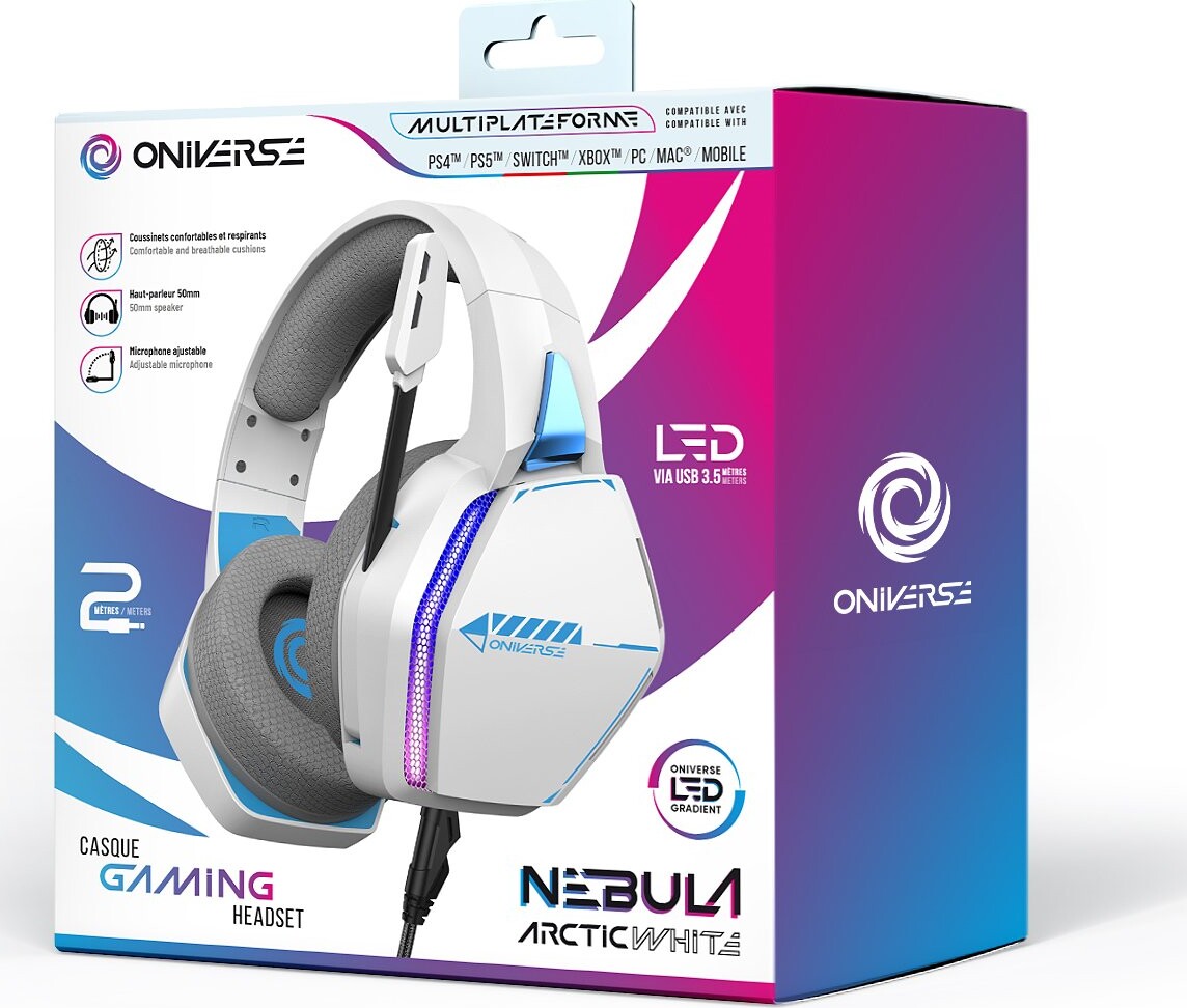Oniverse Gaming Headset Nebula - Arctic White