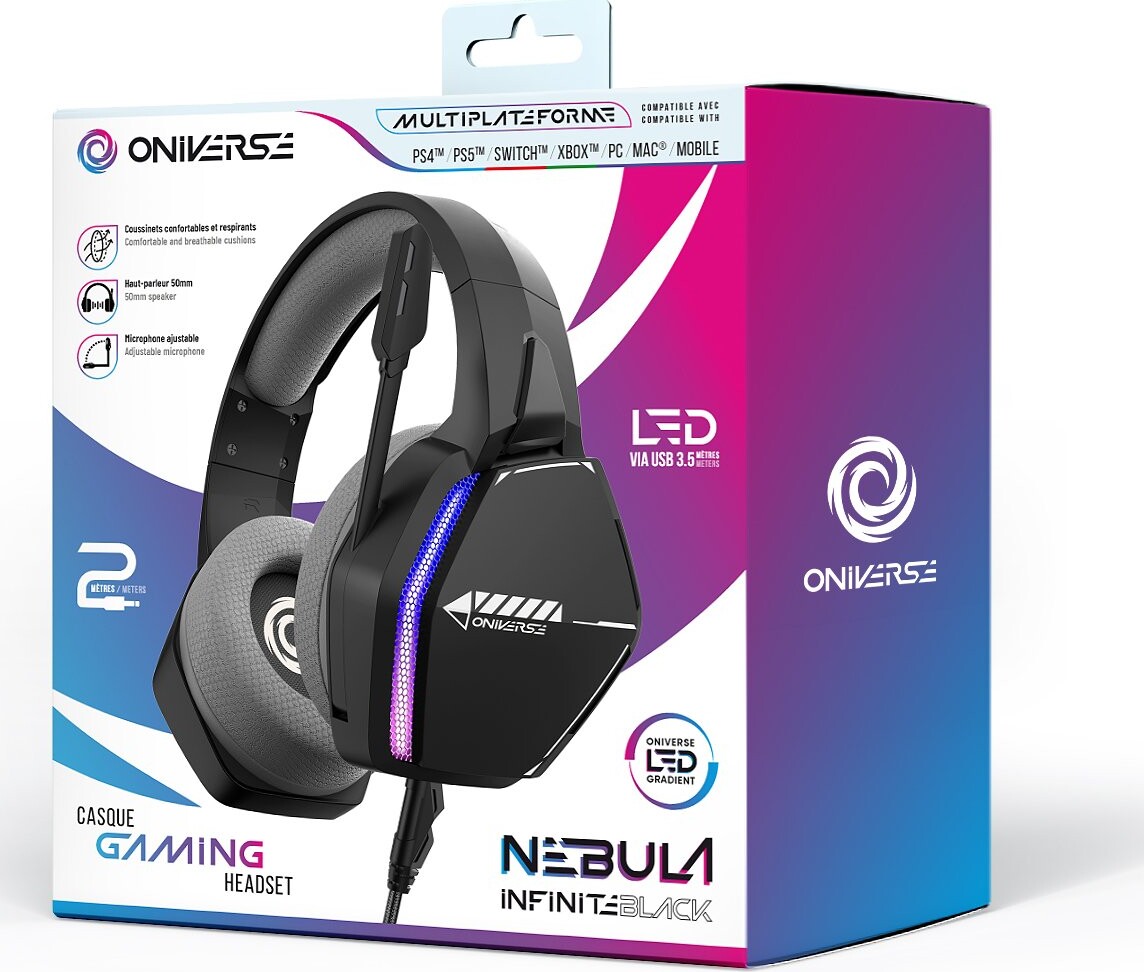 Oniverse Gaming Headset Nebula - Infinite Black