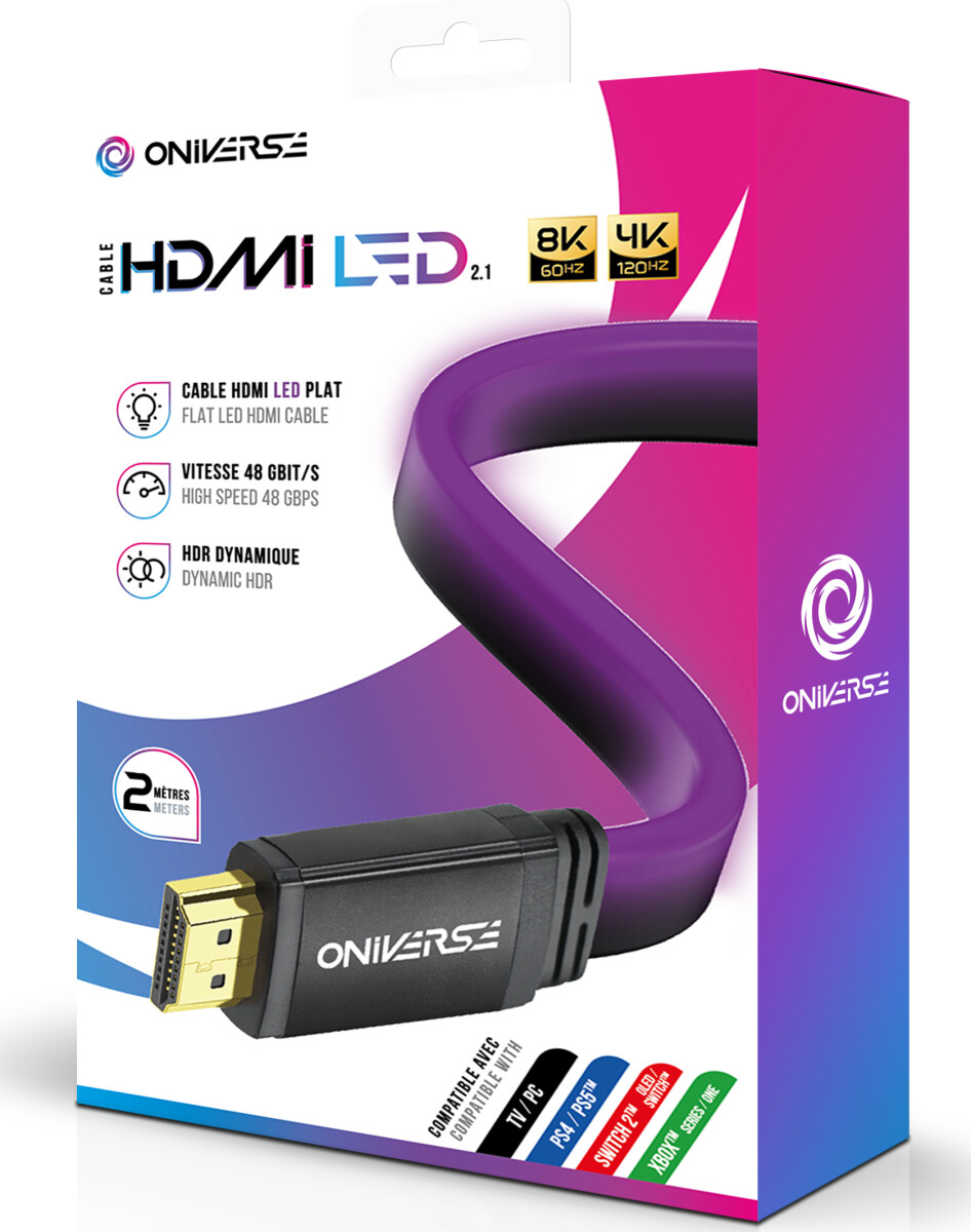 Oniverse Hdmi Led Cable 8K - Purple