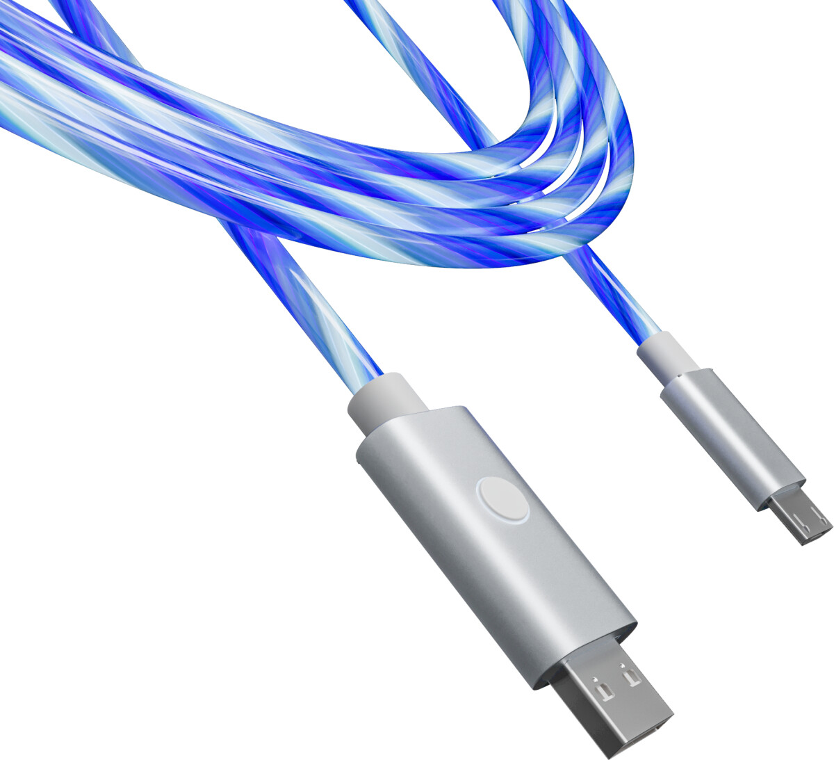 Oniverse Micro Usb Charge Cable With Led 2 Meters - White