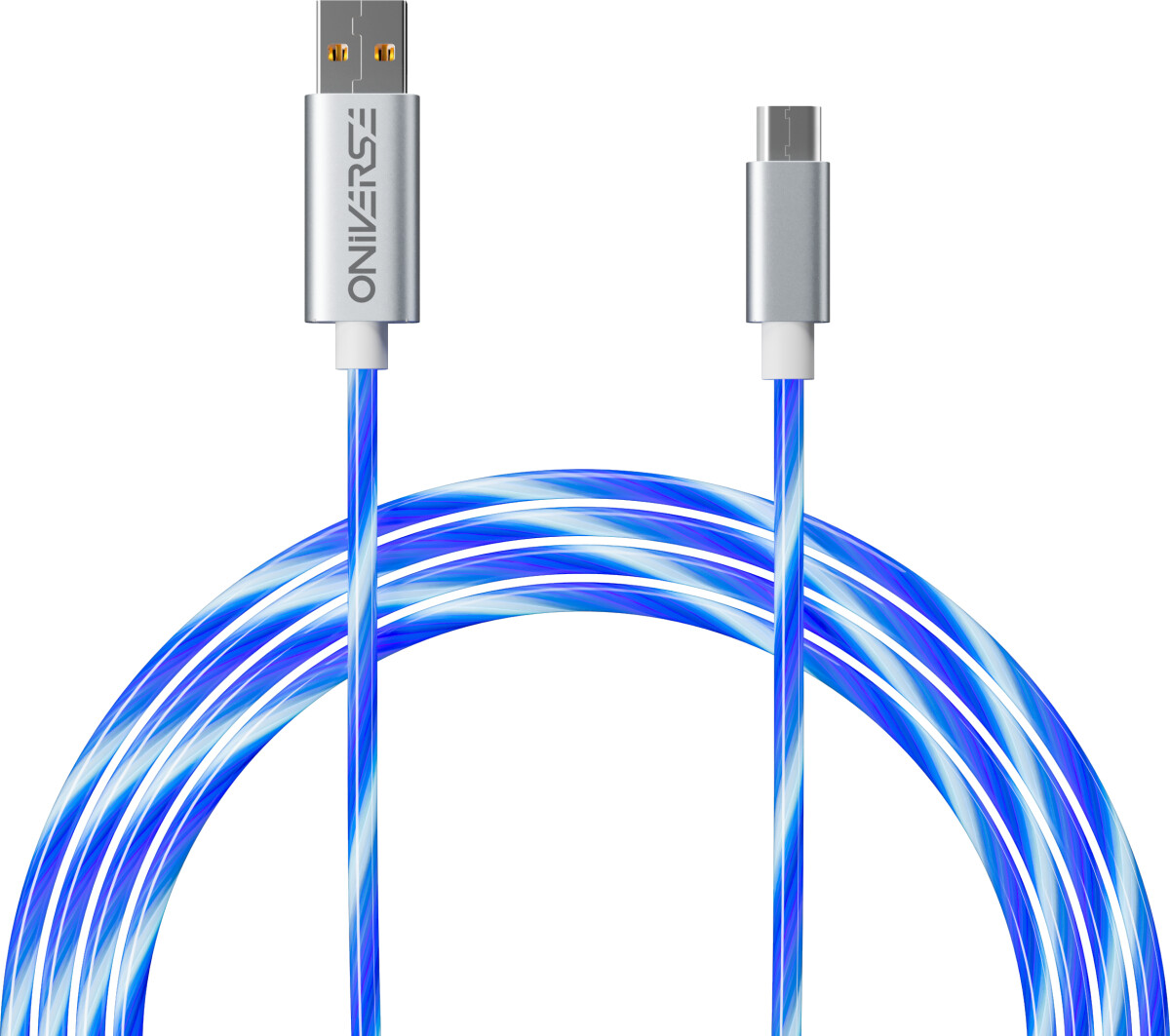 Oniverse Micro Usb Charge Cable With Led 2 Meters - White