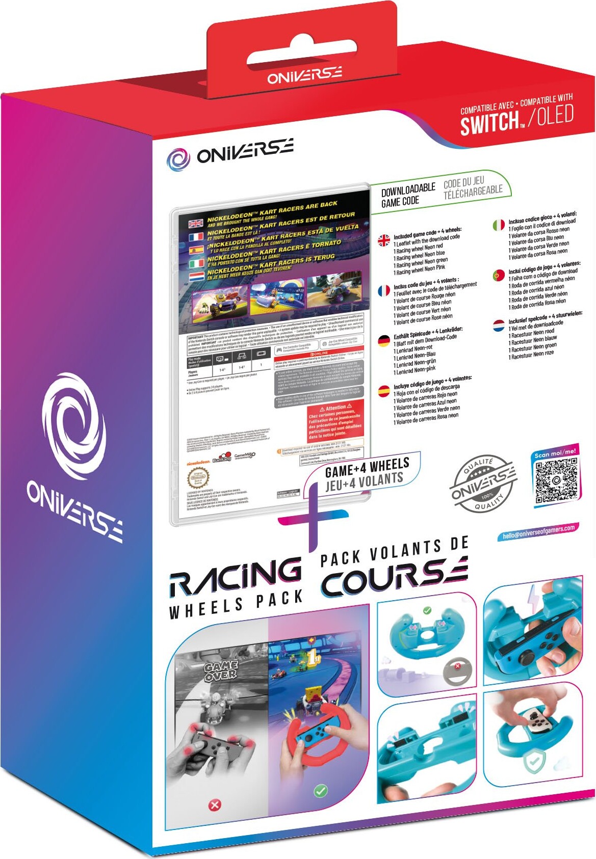 Oniverse Nsw Bundle Ciab Nickelodeon Kart Racers 2 Grand Prix 4 Wheels