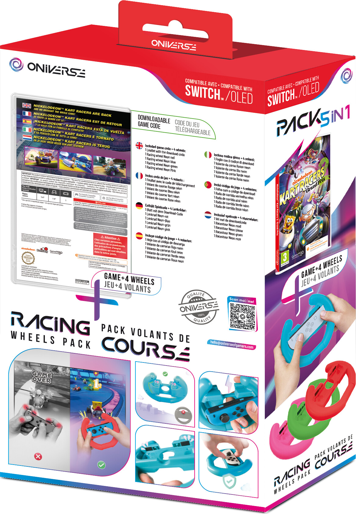 Oniverse Nsw Bundle Ciab Nickelodeon Kart Racers 2 Grand Prix 4 Wheels