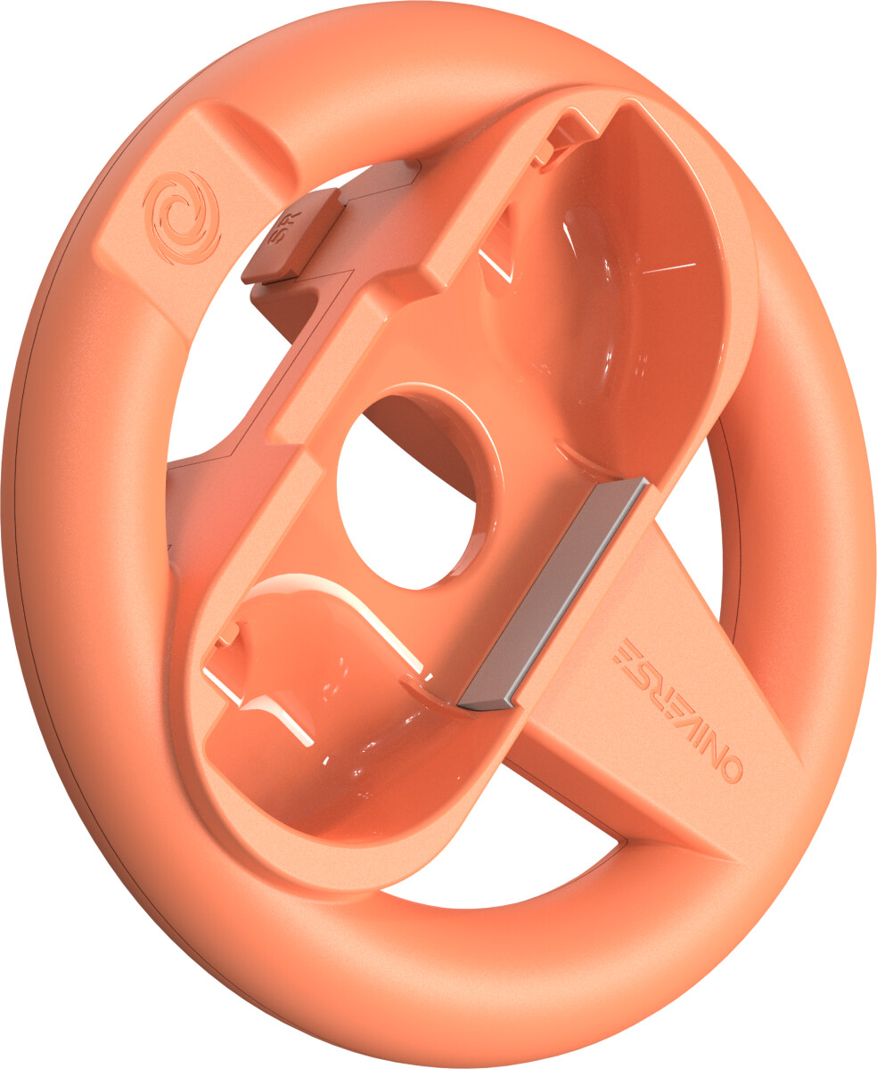 Oniverse Nsw2 Pack Of 2 Racing Wheel Controller Holders - Orangeblue