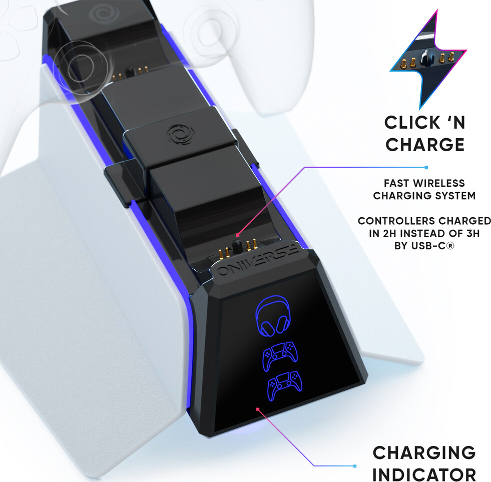 Oniverse Ps5 Fast Charging Station - Black