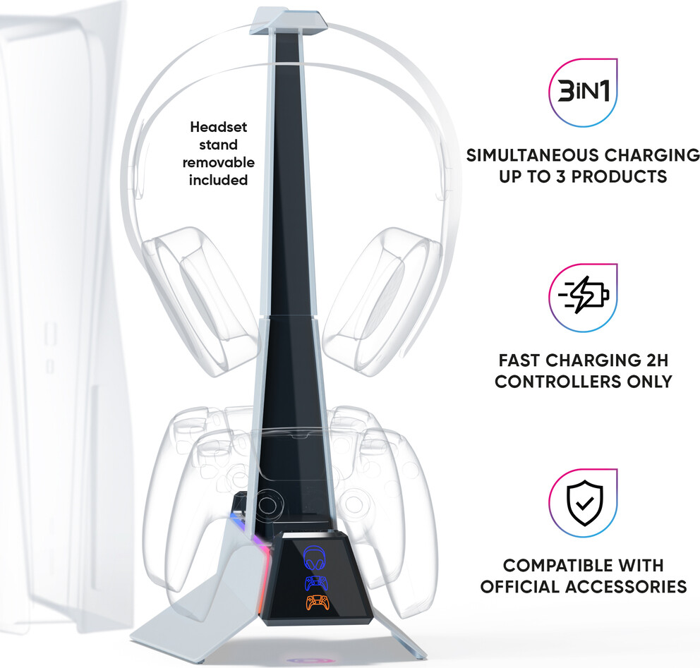 Oniverse Ps5 Fast Charging Station - Black
