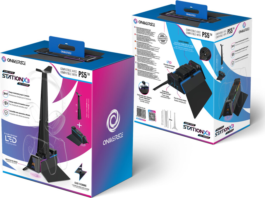 Oniverse Ps5 Fast Charging Station - Black