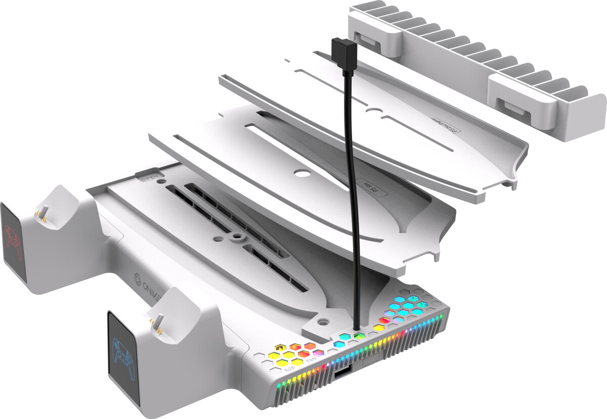 Oniverse Ps5 Nexus 5 Multifunction Stand For Ps5 - White