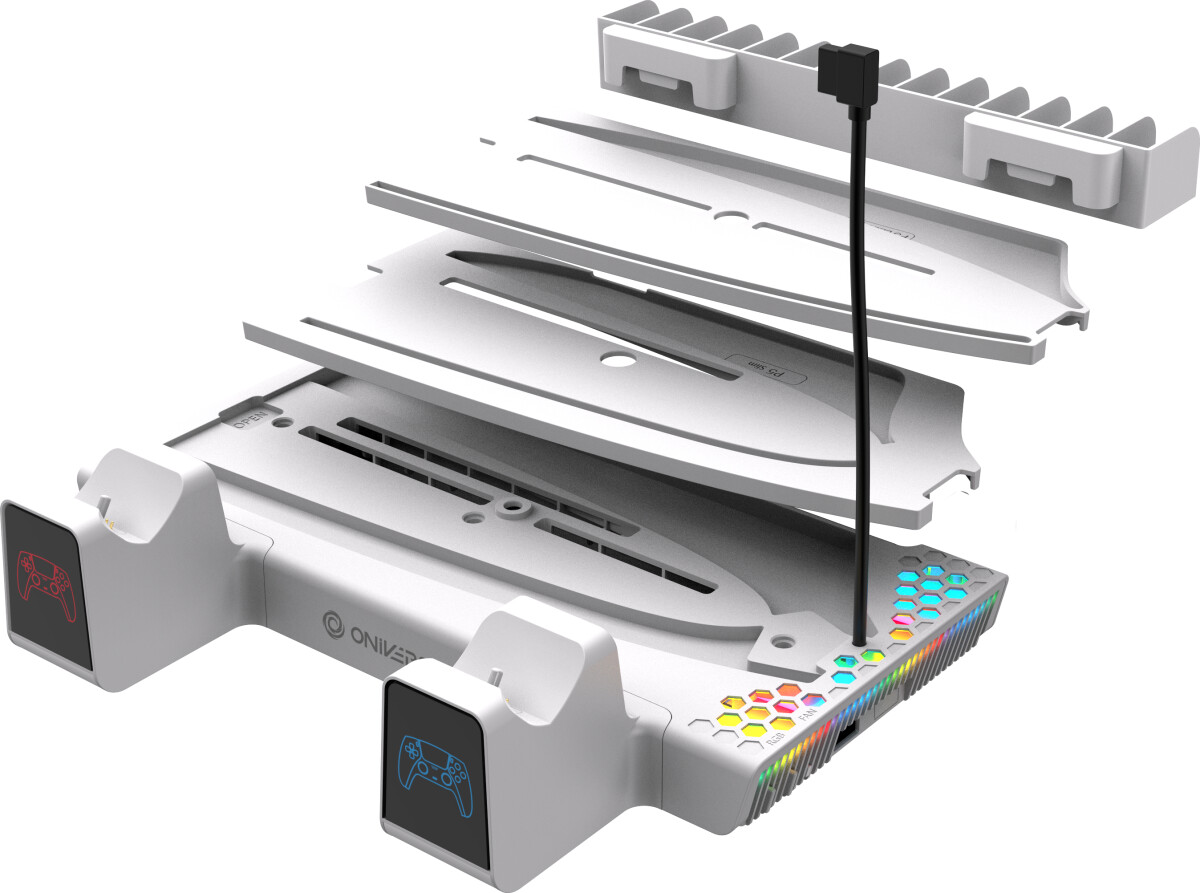 Oniverse Ps5 Nexus 5 Multifunction Stand For Ps5 - White