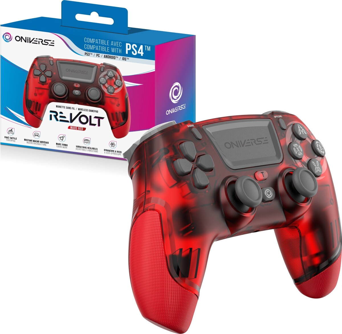 Oniverse Wireless Revolt Bluetooth Controller - Mars Red