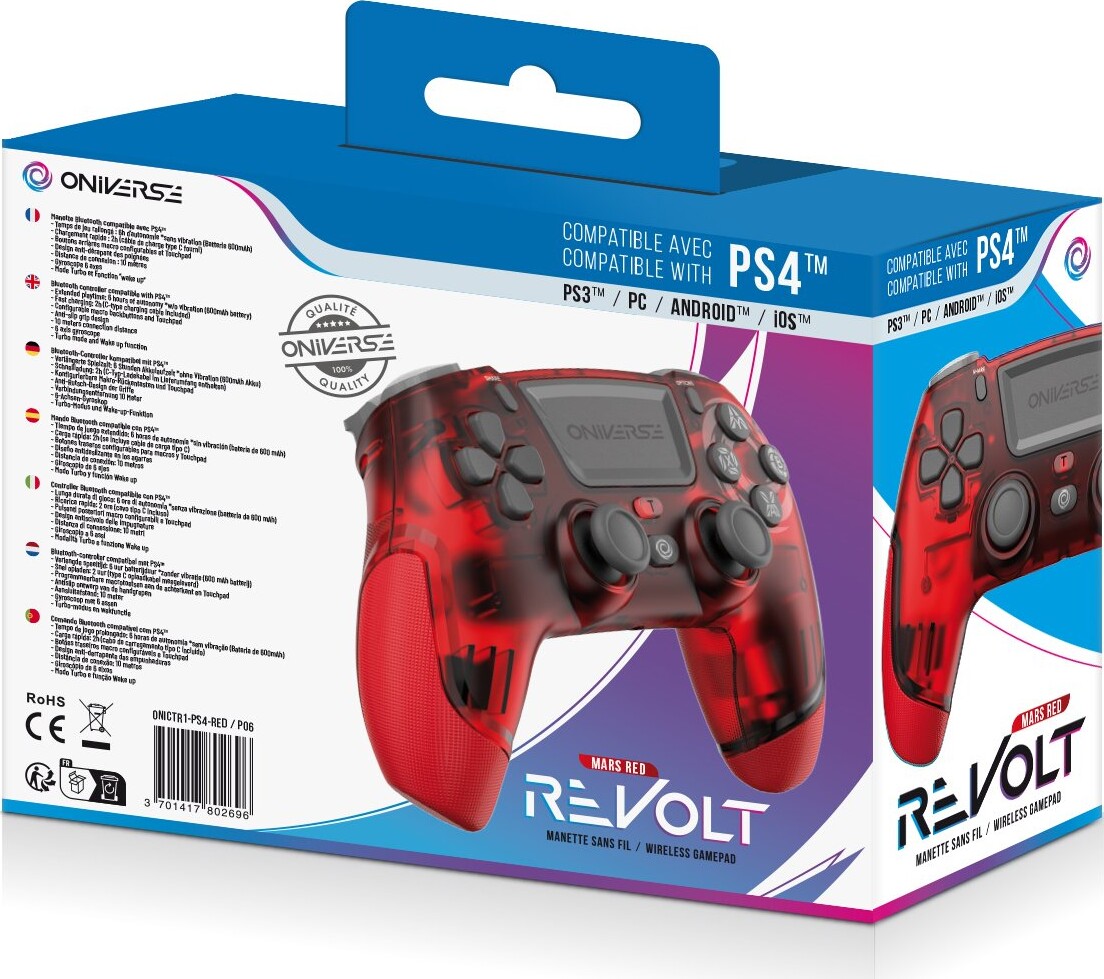 Oniverse Wireless Revolt Bluetooth Controller - Mars Red