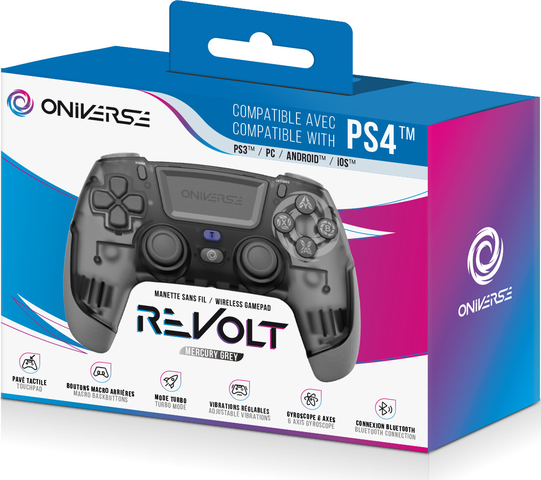 Oniverse Wireless Revolt Bluetooth Controller - Mercury Gray