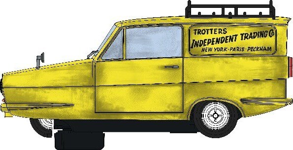 Scalextric - Only Fools And Horses Pakke Med 2 Biler - C4179A