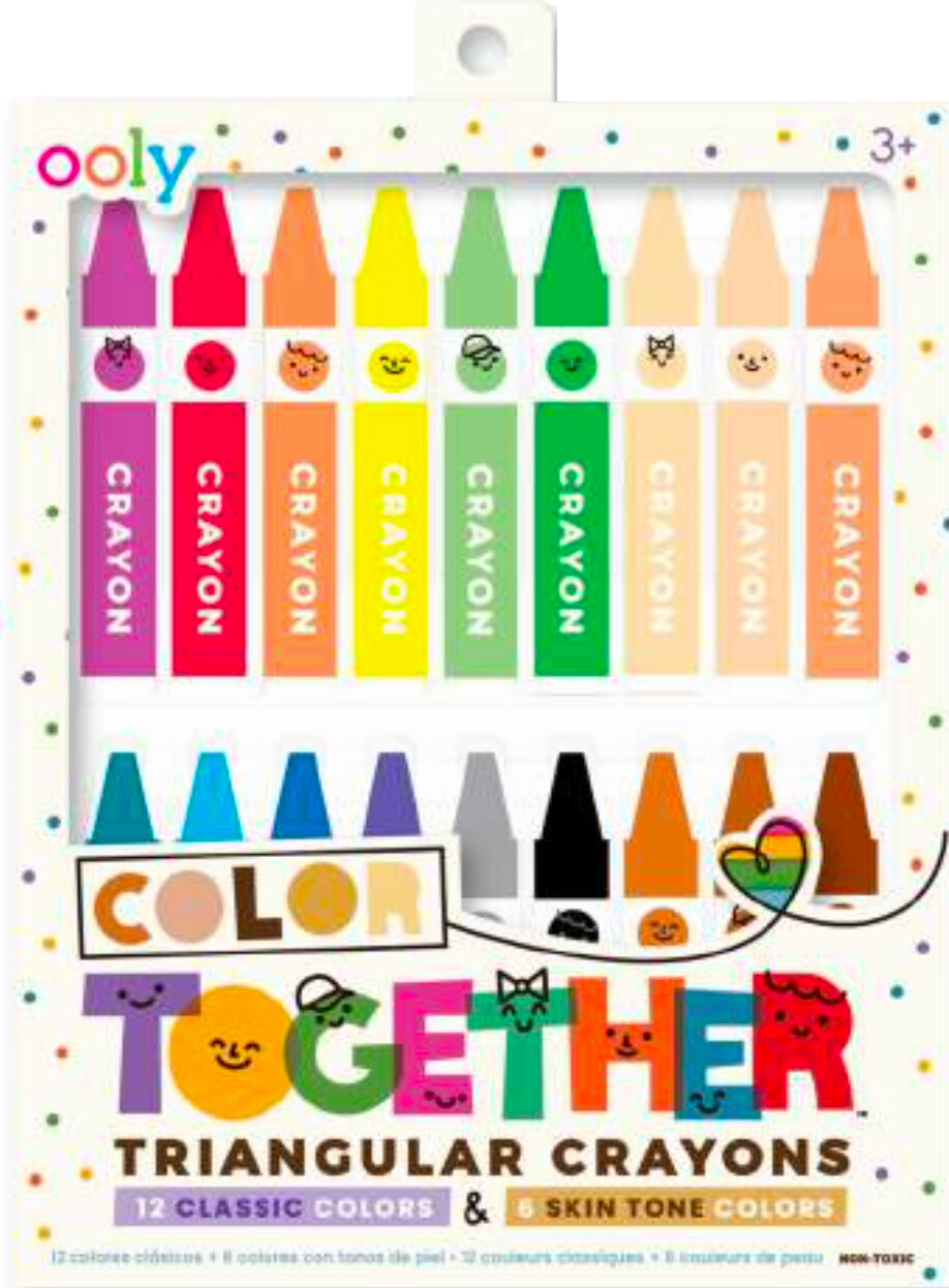 Ooly - Farvekridt 18 Stk - Color Together Triangular
