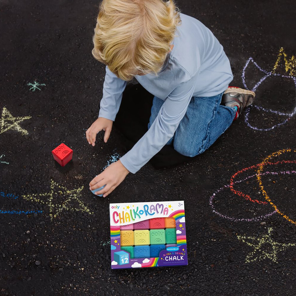 Køb Ooly - Gadekridt 12 Stk - Chalk-o-rama Block - Gucca.dk