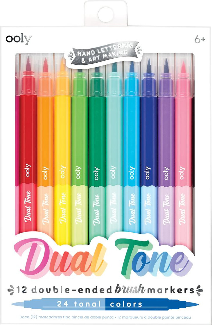 Ooly - Penseltusser 12 Stk - Dobbeltsidet - Dual Tone