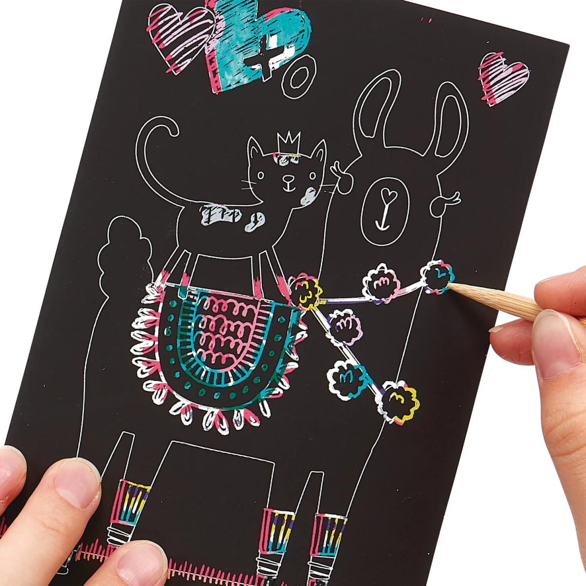 Ooly - Ridsekort - Funtastic Friends - Mini Scratch Og Scribble