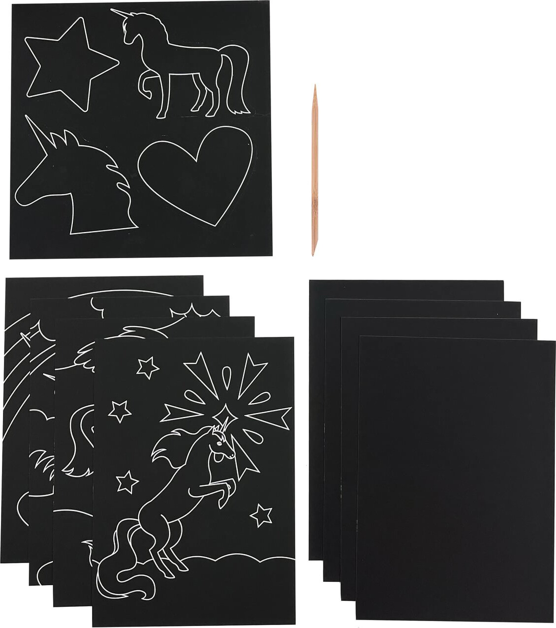 Ooly - Ridsekort - Magical Unicorns - Scratch Og Scribble
