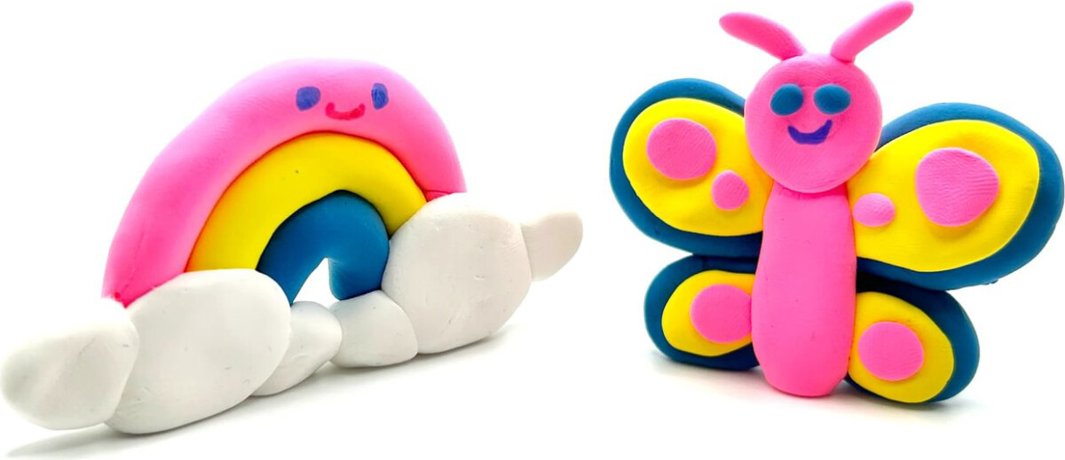 Ooly - Selvhærdende Ler - Rainbow Bffs 4 Farver - Creatibles