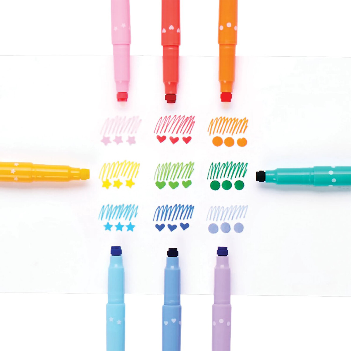 Ooly - Tusser Med Stempel 9 Stk - Confetti