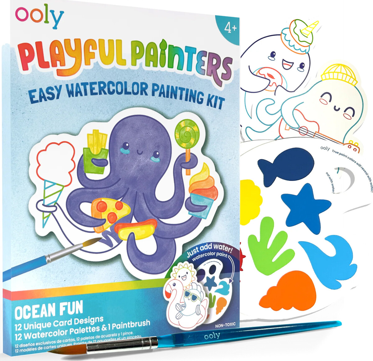 Ooly - Vandfarve Sæt - Ocean Pals - Playful Painters