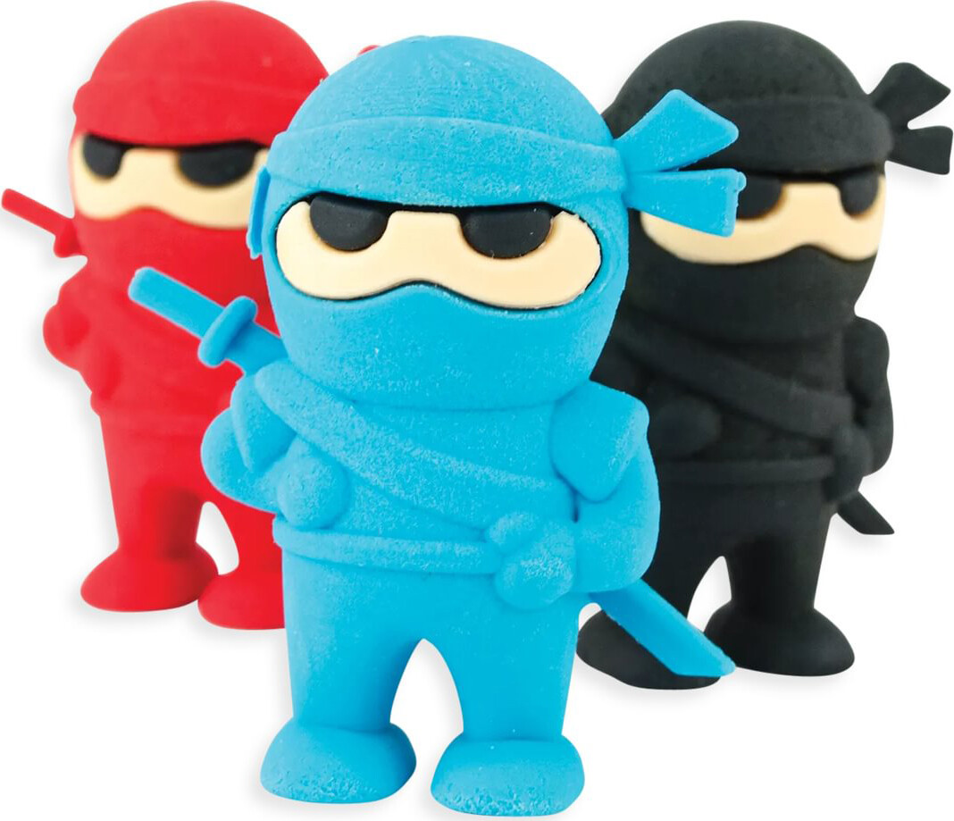 Ooly - Viskelæder 3 Stk - Ninja